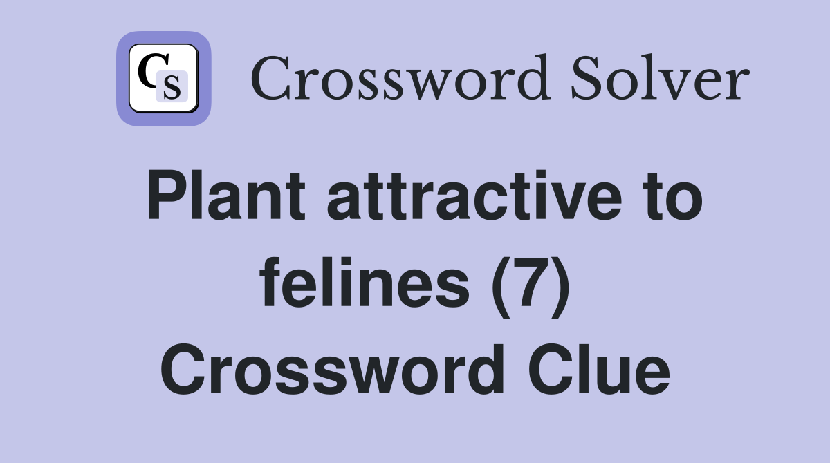 Plant attractive to felines (7) - Crossword Clue Answers - Crossword Solver